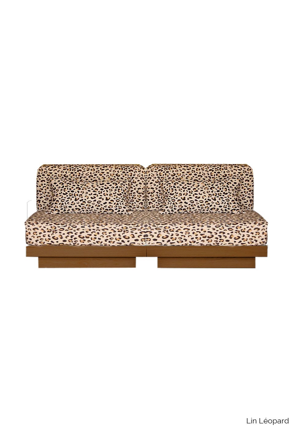 GEORGES THE SOBER SOFA 2 PLACES  TEAK FINISH