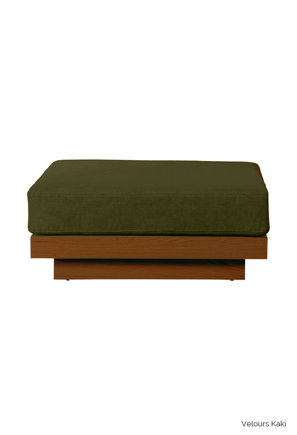 OTTOMAN  TECK FINISH