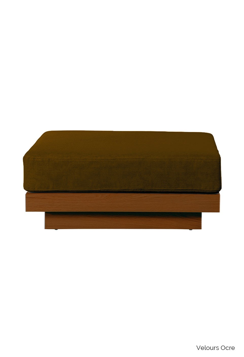 OTTOMAN  TECK FINISH