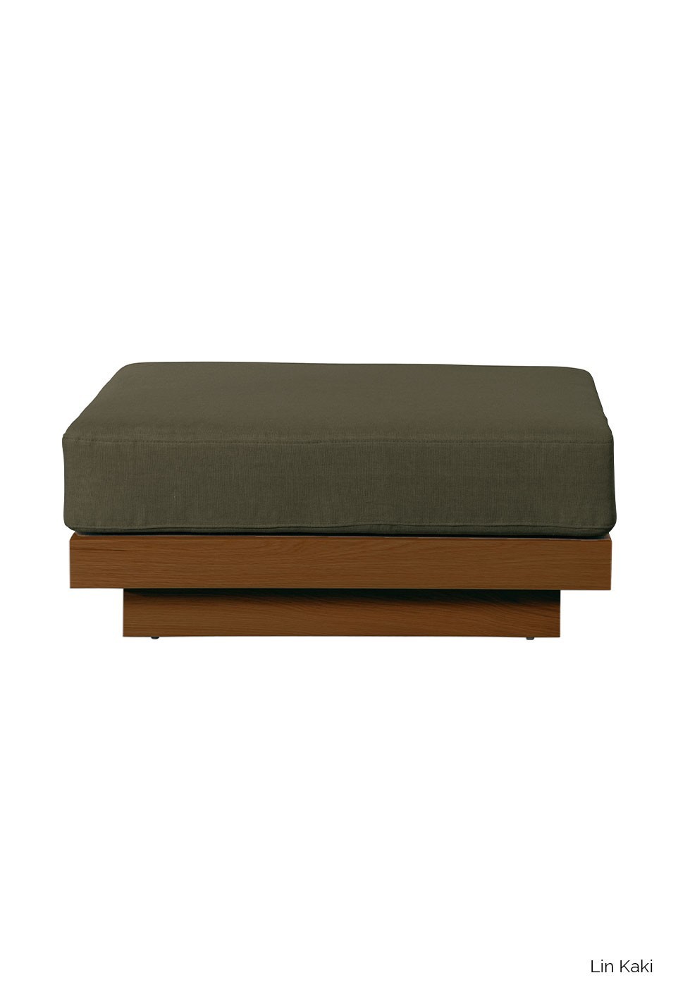 OTTOMAN  TECK FINISH