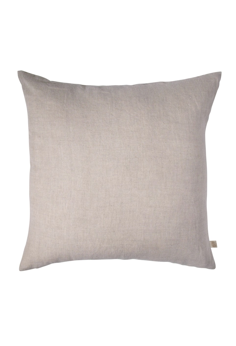 washed linen cushion natural