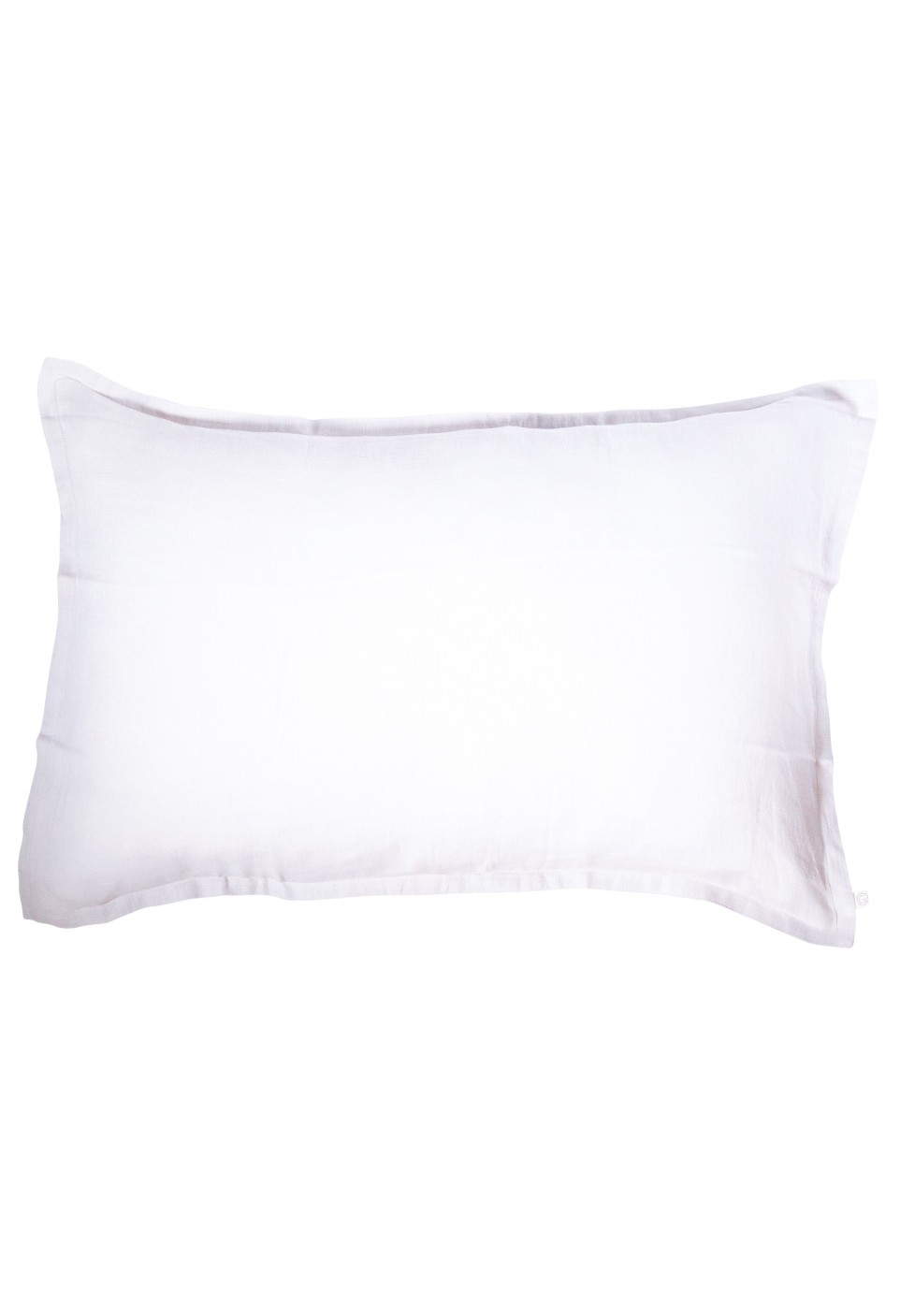 WASHED LINEN EUROSHAM / PILLOWCASE SNOW