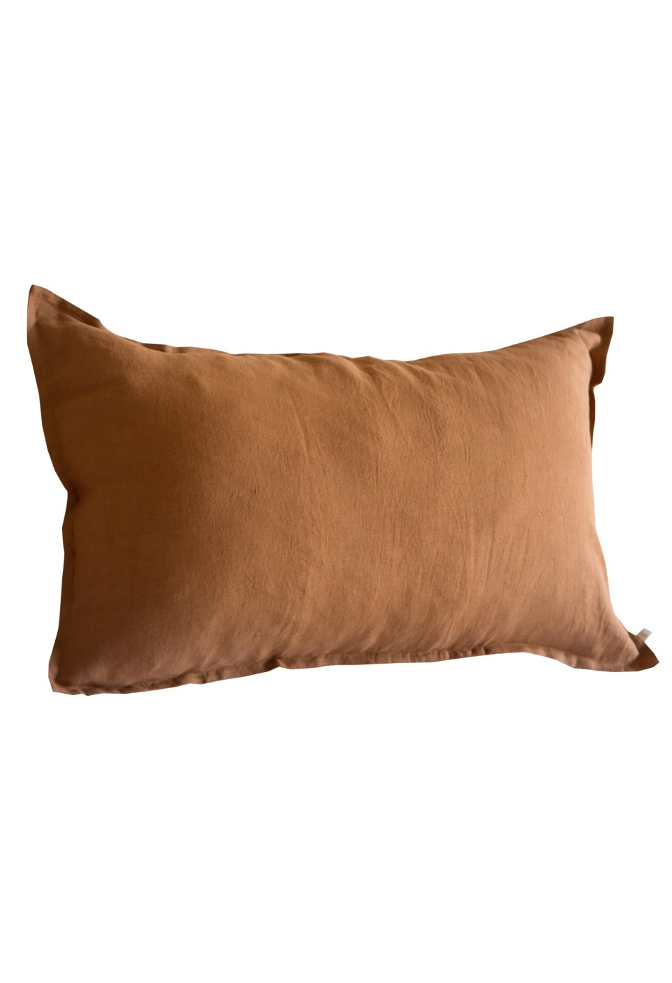 Washed linen eurosham/pillowcase Caramel | Prélude | Gabrielle Paris