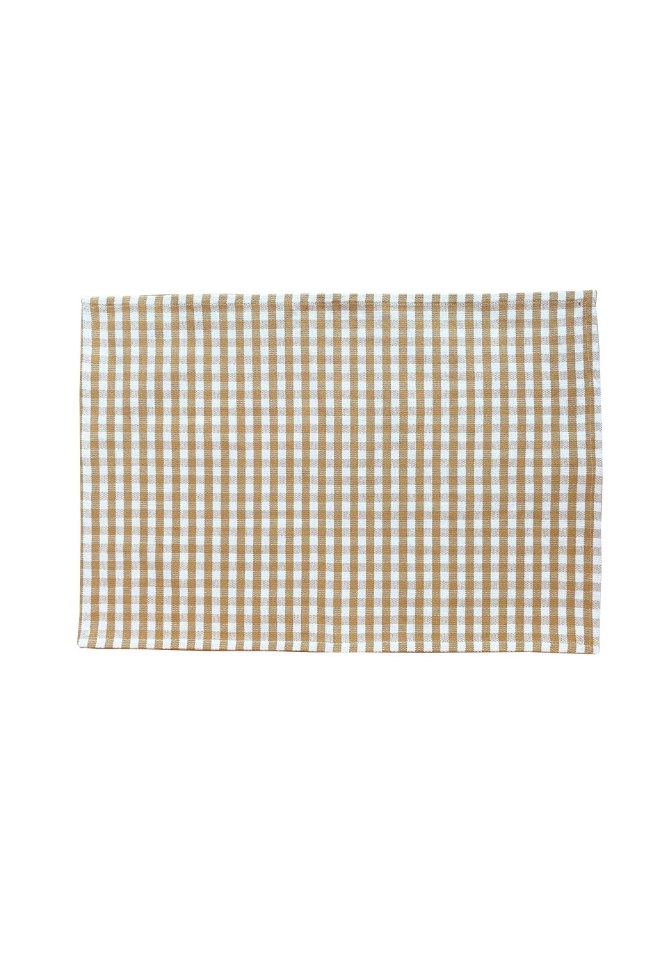 COTTON TABLEMAT  VICHY CAMEL