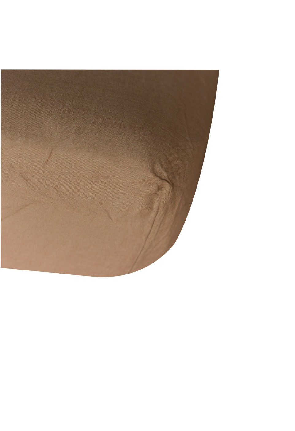 WASHED LINEN FITTED SHEET  TABAC