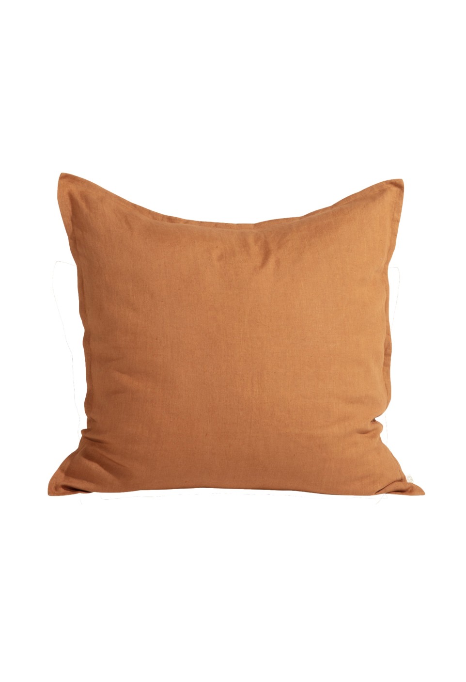 Washed linen eurosham/pillowcase Caramel | Prélude | Gabrielle Paris