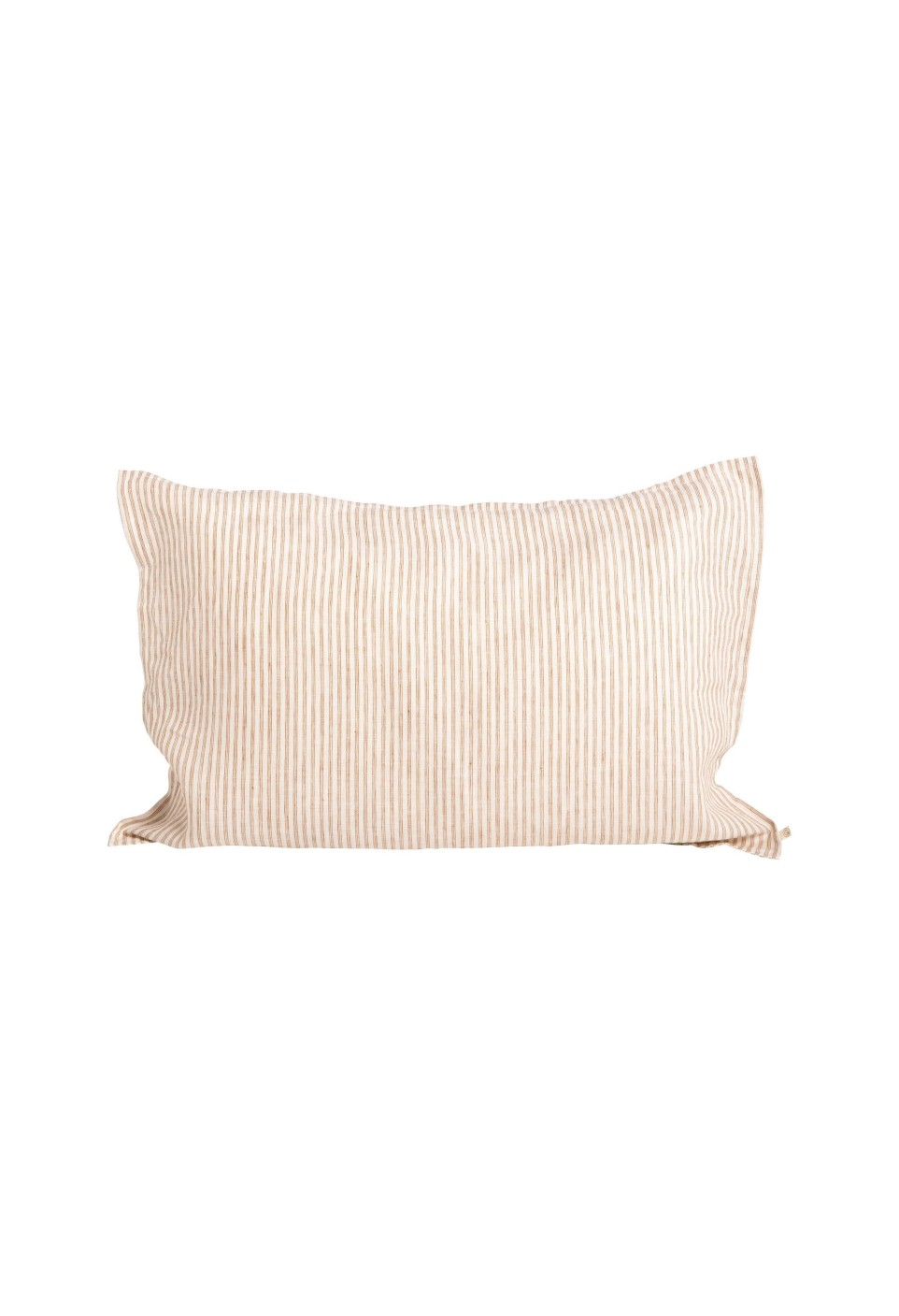 WASHED LINEN PILLOWCASE  CAFÉ/MILK