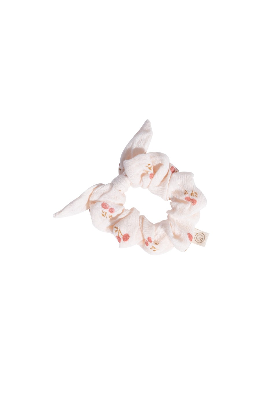 Scrunchie in cotton Blossom Dragée pink - Green&Kids - Gabrielle Paris