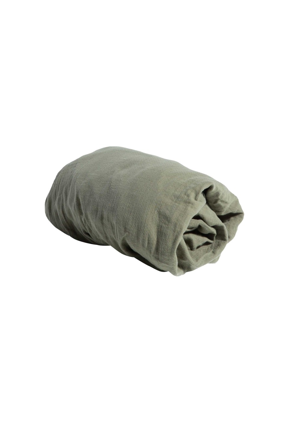 COTTON GAUZE FITTED SHEET  KAKI