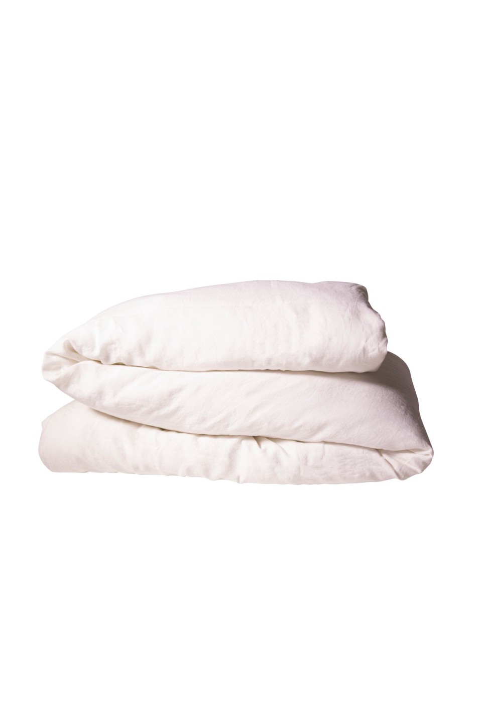 WASHED LINEN DUVET COVER  MILK