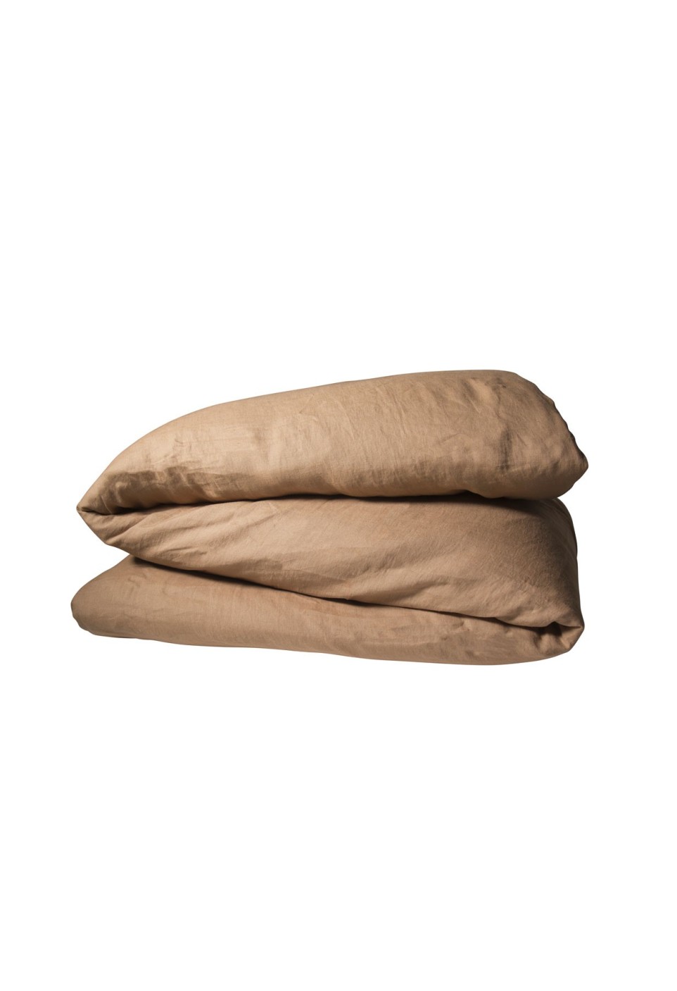 WASHED LINEN DUVET COVER  TABAC