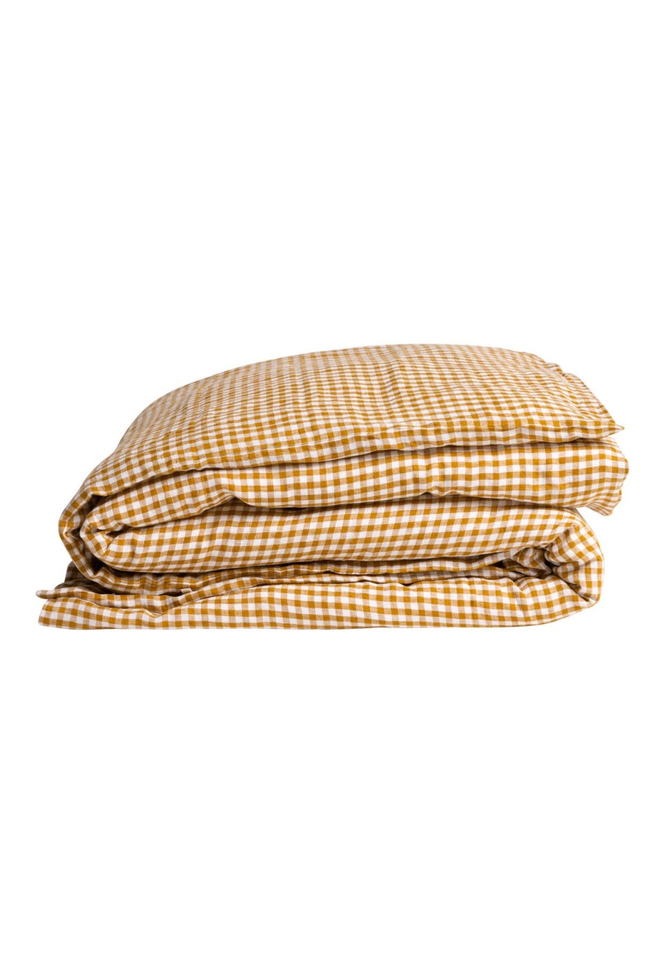 LINEN DUVET COVER  VICHY CURRY