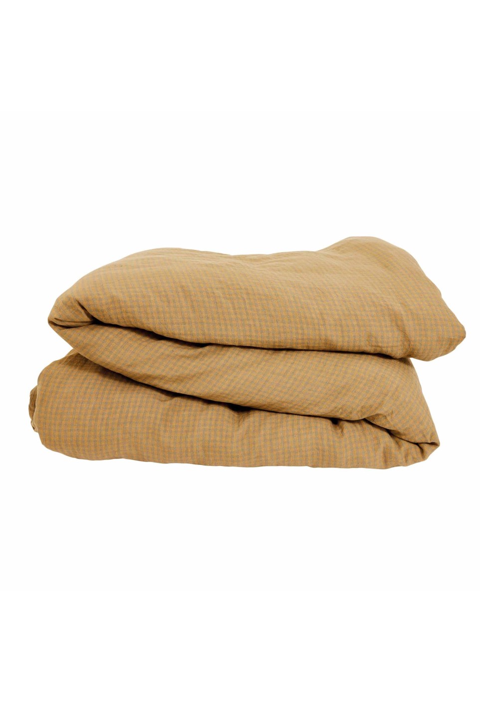 LINEN DUVET COVER  VICHY GRÈGE