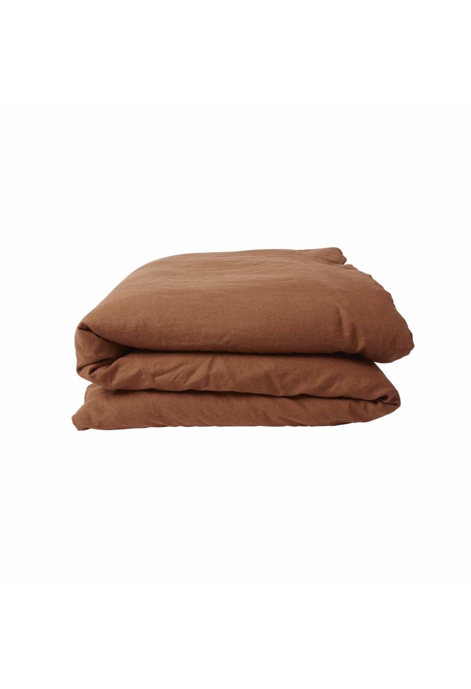 WASHED LINEN DUVET COVER  MOKA