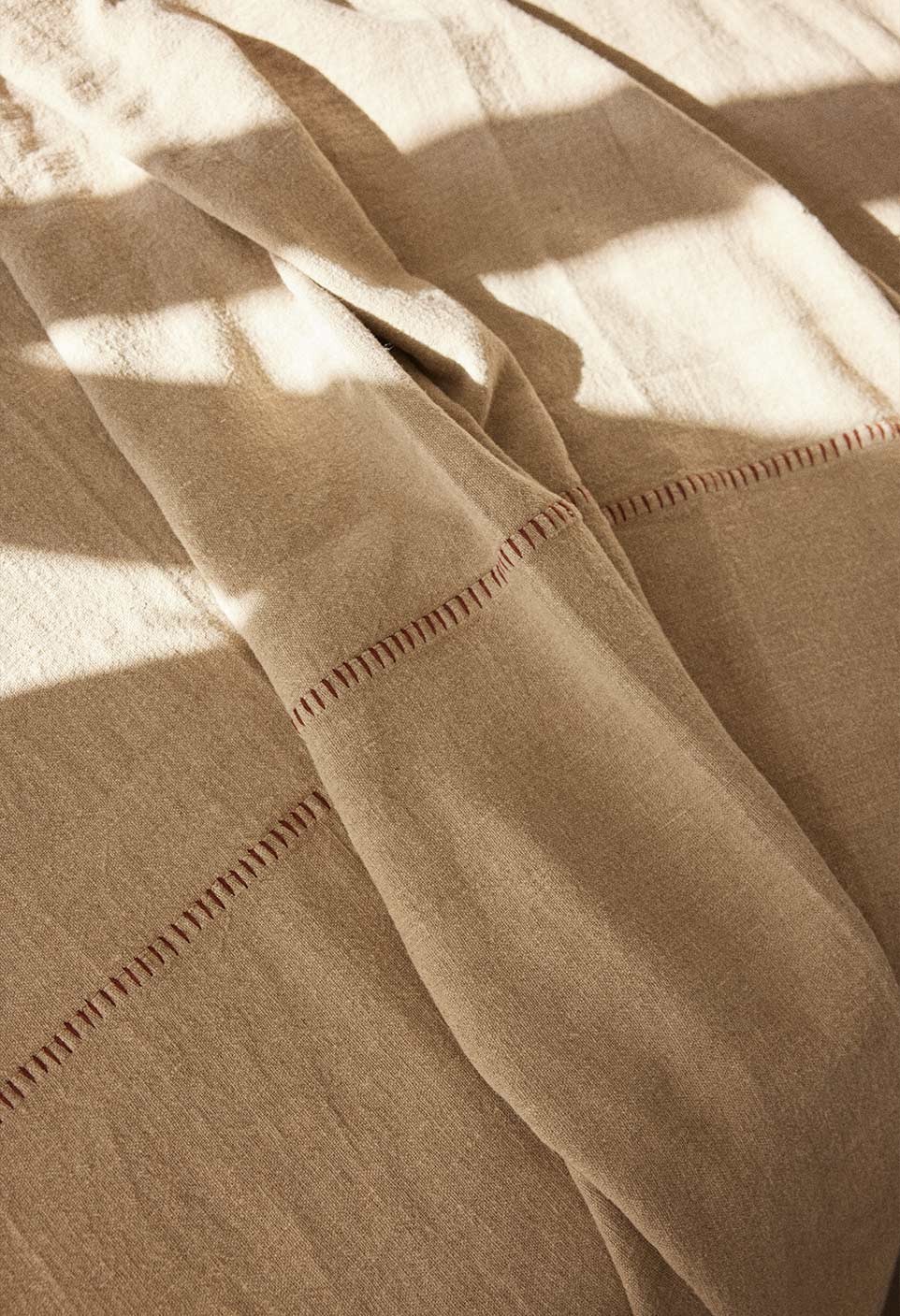 LINEN BEDCOVER  NATUREL